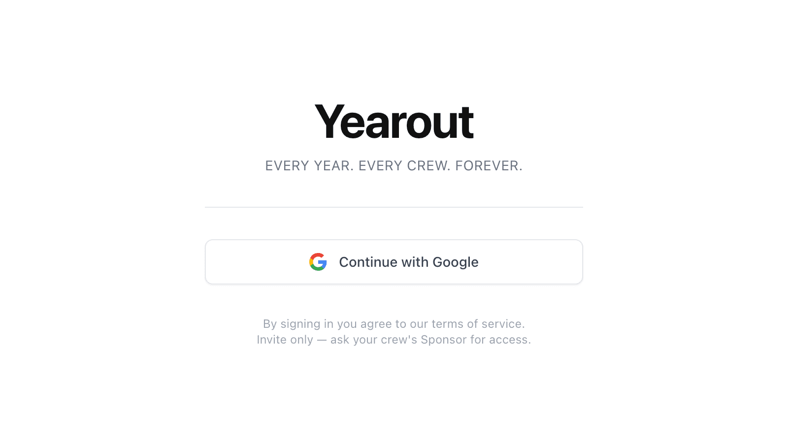 Yearout screenshot